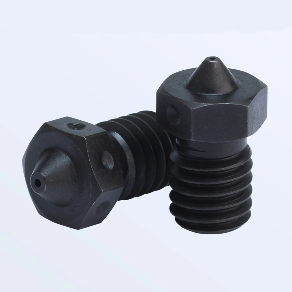 Injecteur de buse E3D V6 en acier trempé, compatible PEI PEconvex, filament en fibre de carbone pour v6 Hotend pour extrudeuse matricielle, 5 pièces