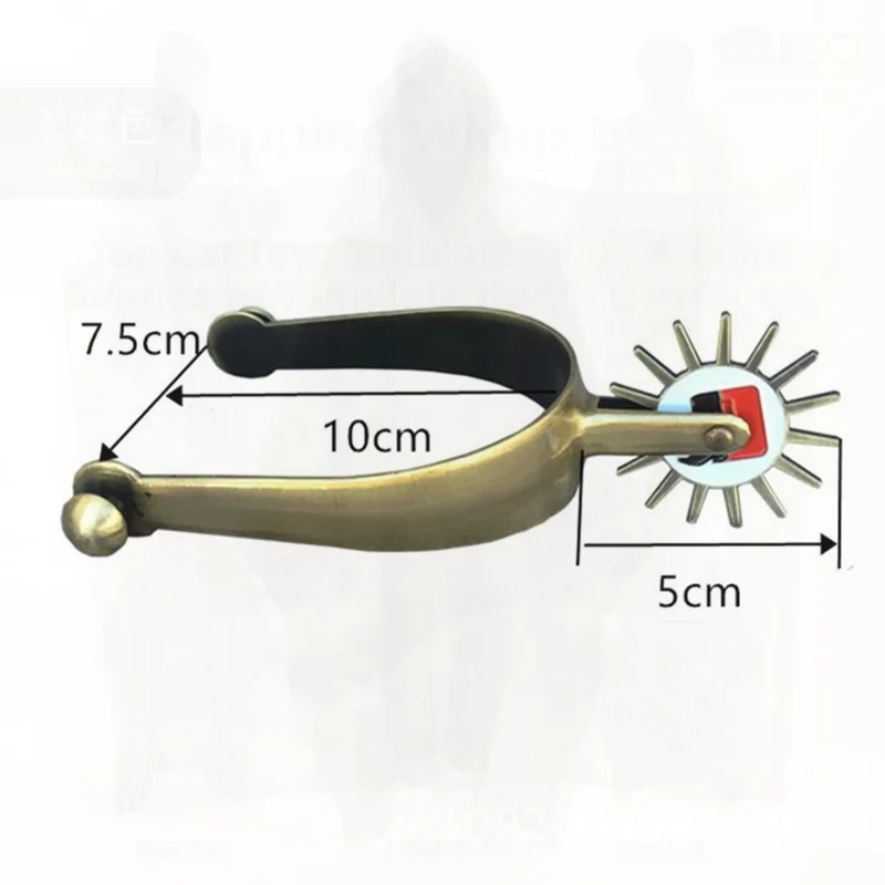 سبائك الزنك الحصان توتنهام الرأس الطويل والعتاد النمط الغربي الذهبي سميكة فارس المعدات لملحقات الفروسية