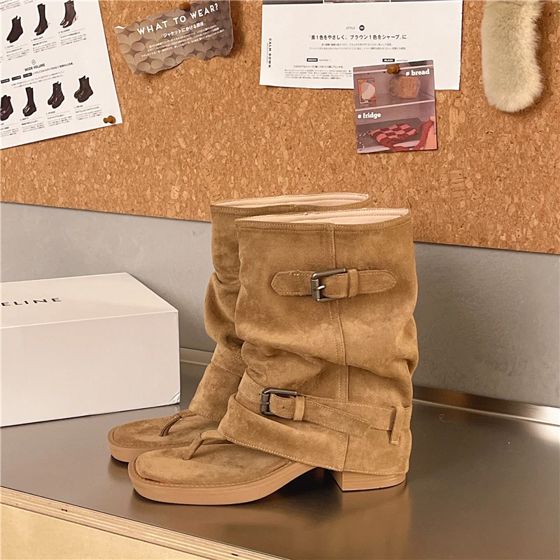 Mid Calf Khaki