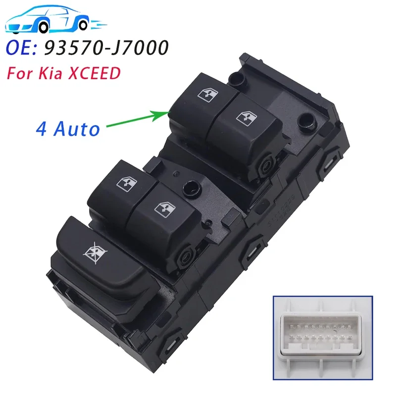 Fit For KIA CEED 4 Auto Left Driver Side Power Window Main Switch Lifter Control Button Car Accessories 93570J7000 93570-J7000