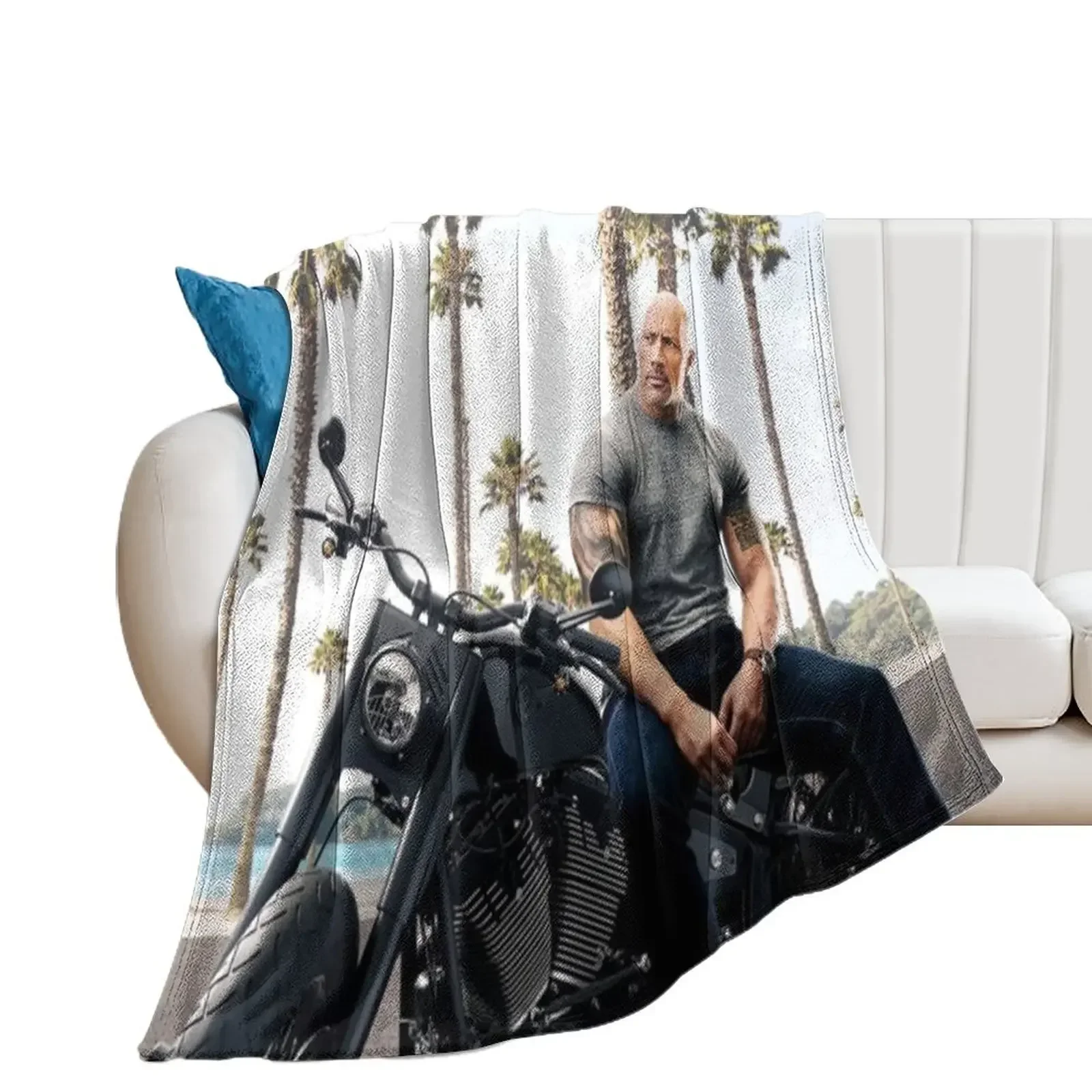 

Dwayne Johnson Throw Blanket Hair For Sofa Thin Vintage For Decorative Sofa Blankets