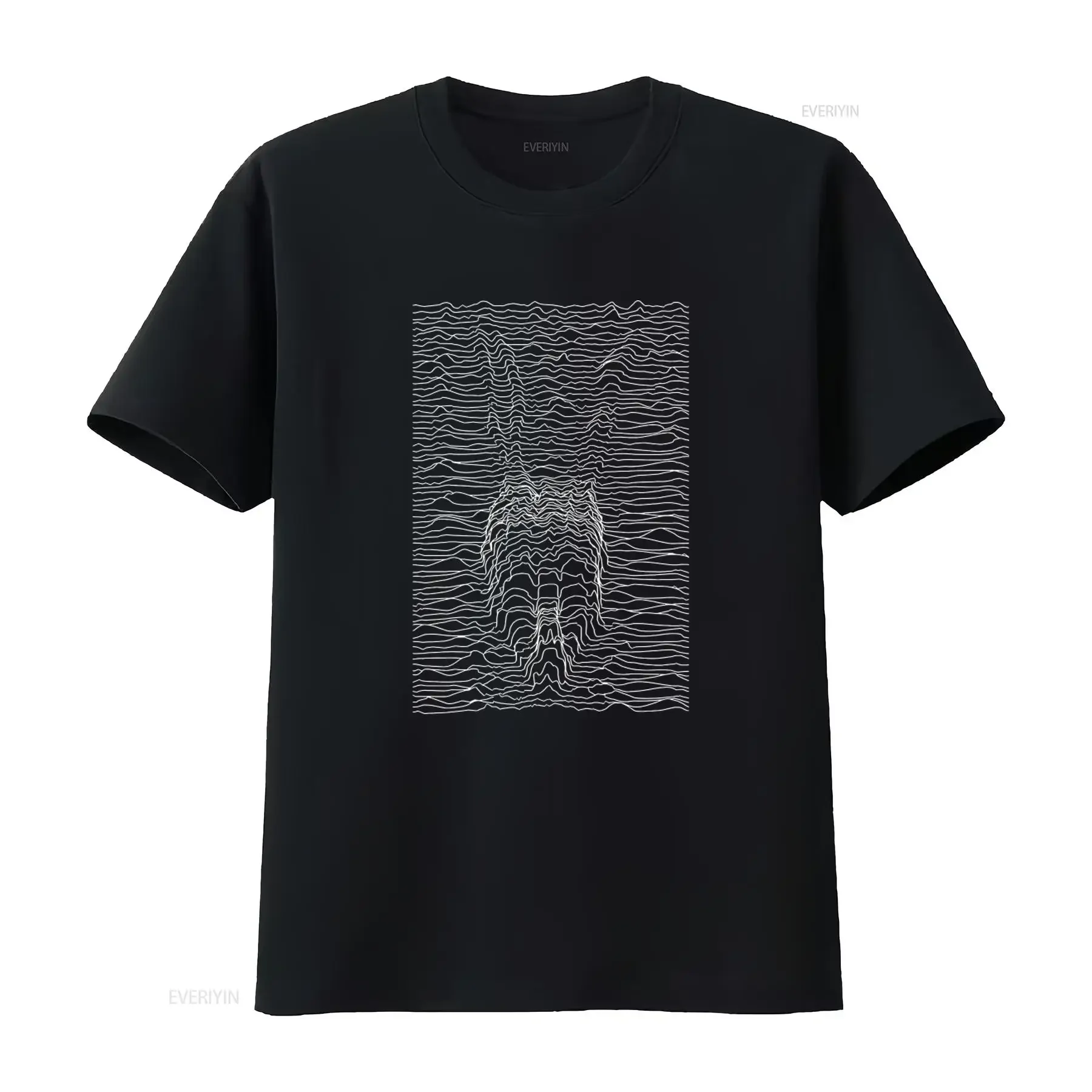 Joy Division Unknown Pleasures Print T Shirt for Fashion Streetwear vintage Washed Breathable designer clothes Comfortable