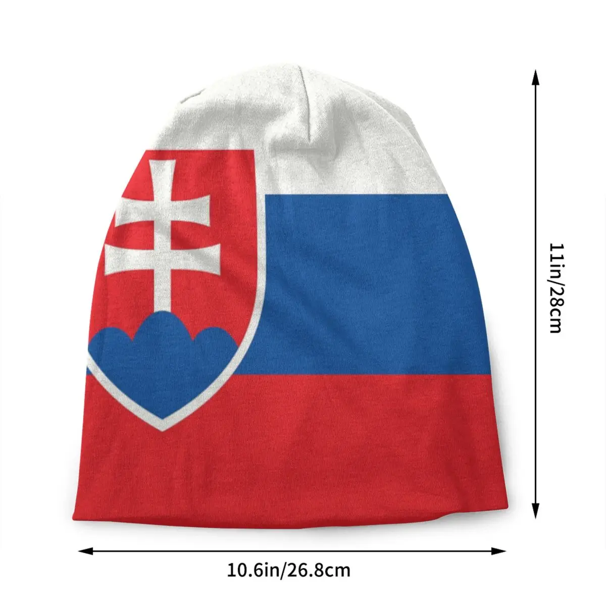 Custom Flag Of Slovakia Bonnet Hat Knitting Hats Men Women Hip Hop Unisex Adult Slovak Republic Warm Winter Beanies Cap