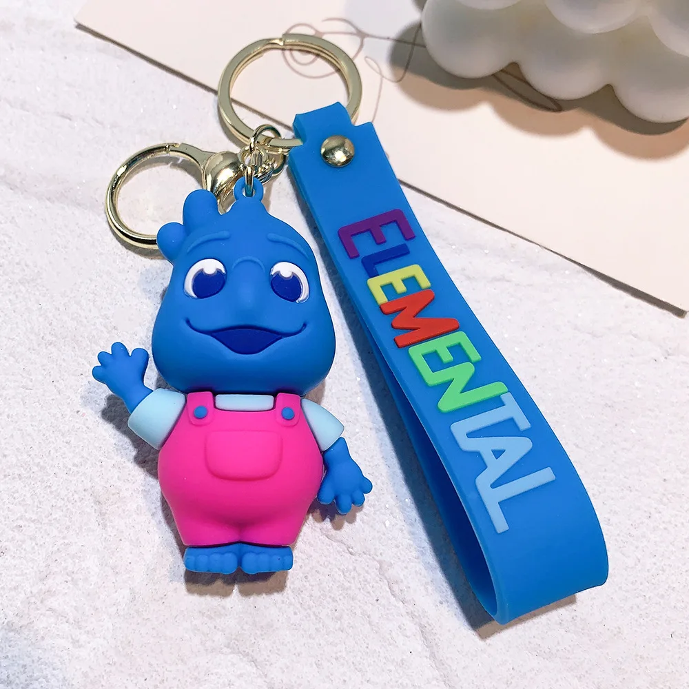 سلسلة مفاتيح شكل مدينة أنيمي مجنون للأطفال ، فيلم لطيف ، دمية ثلاثية الأبعاد ، قلادة حقيبة مدرسية ، زخرفة حلقة مفاتيح سيارة ، هدية لعبة عيد ميلاد #3