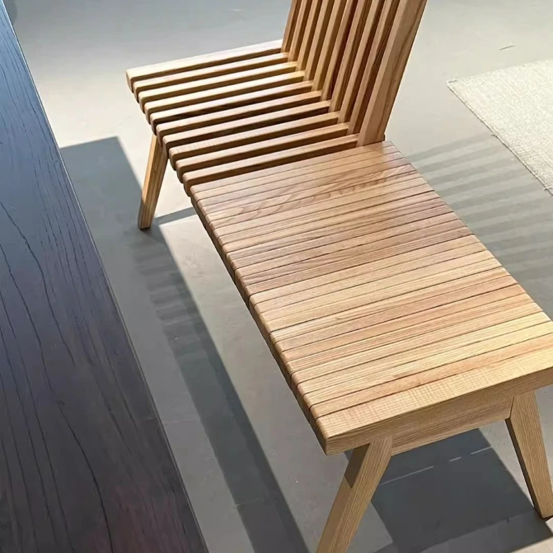 

Creative solid wood folding stool medieval shoe changing stool piano solid wood restaurant with backrest