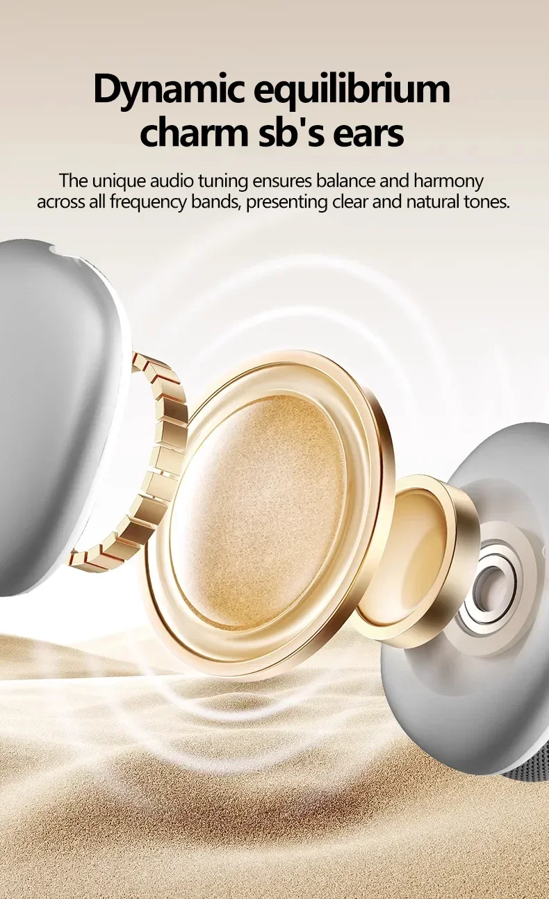 2025 Air Max بلوتوث 5.3 سماعة فوق الأذن سماعة رأس لاسلكية Pods Pro Max سماعة رأس لهاتف Apple Iphone tws dluetooth