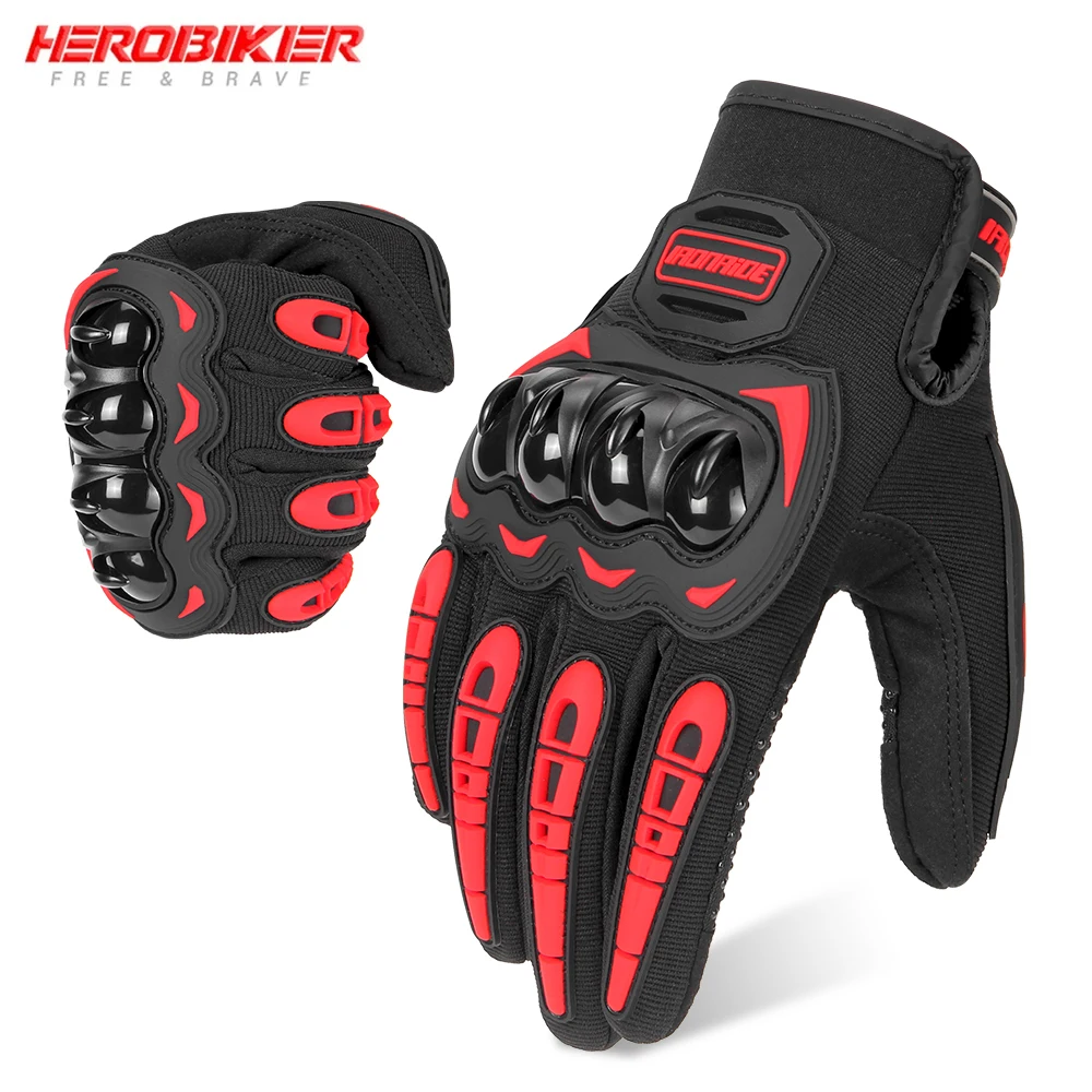 Motorcycle Gloves Wearable Moto Motocross Breath Touch Screen Racing Motorbike Bicycle Protective Gears Summer Guantes Gloves