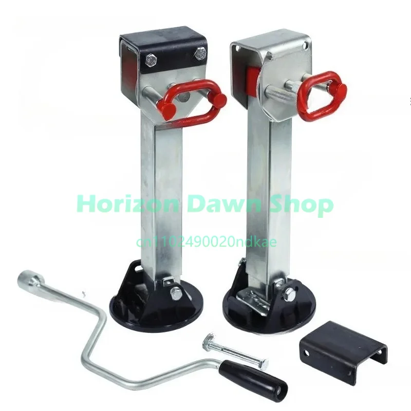90 degree folding RV heavy duty outriggers handle trailer jack hand crank balance support modification