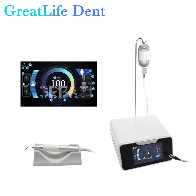 GreatLife Dent Dental Ultrasonic Bone Surgery Unit Piezo Bone Cutter Equipment Piezosurgery Machine Bone Knife Surgical Motor