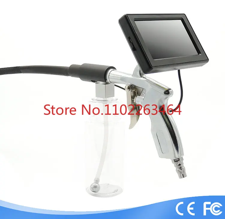 hote sell 4.3 inch HD AC conditioner cleaning gun visual spray gun evaporator cleaning