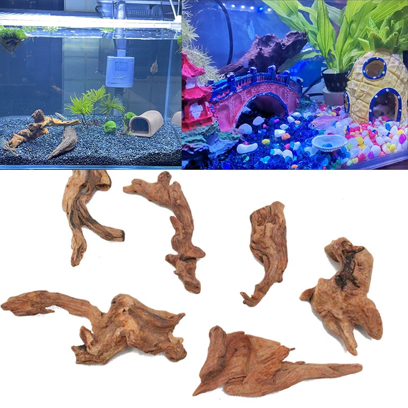 

Driftwood Natural Shape Tree Coral wood Drift Wood Fish Tank 10/25CM Climber Reptile Lizard Cork Pet Decor aquarium background