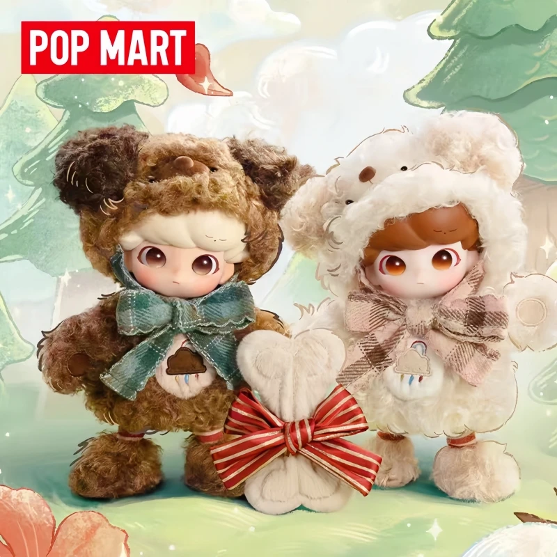 Heiß begehrte Original Popmart Dimoo Tiny Puppy 1/8 Serie Bewegliche Puppen BJD Trendige Blindbox-Spielzeuge Ornamente Sammlerstücke Geschenke