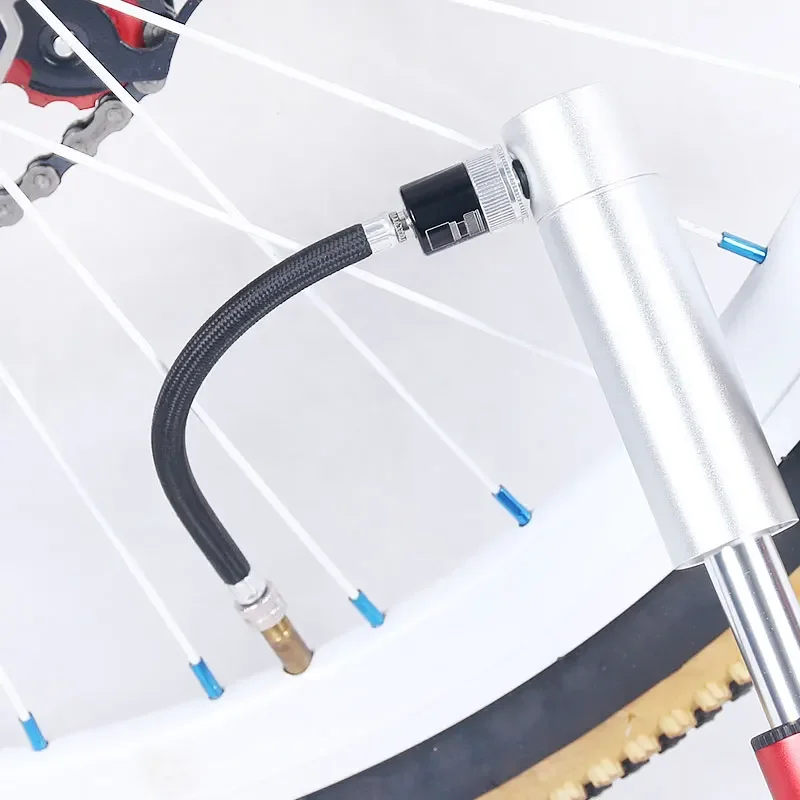 

Портативный велосипедный насос, удлинительный шланг, трубка для накачивания воздуха для MTB, дорожный велосипед, аксессуары для велоспорта