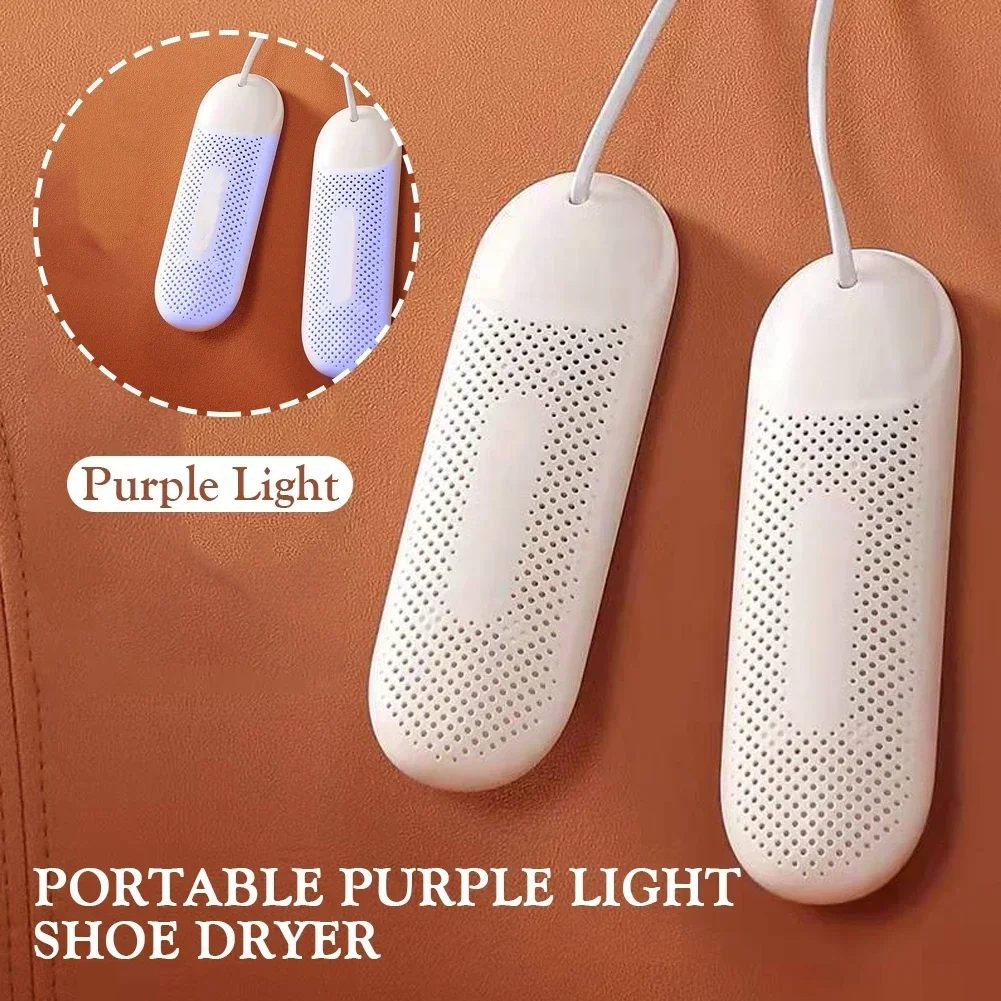 Portable UV Boot Shoes Dryer com temporizador, Secador para chapéus, luva, botas de esqui, Travel Shoe Deodorizer, Aquecedor aquecido, Desodorizador