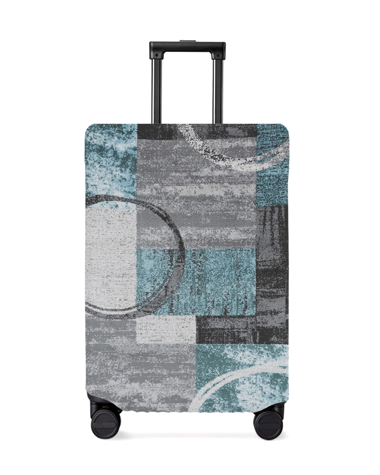 

Modern Abstract Retro Antique Geometry Luggage Cover Stretch Baggage Protector Dust Cover for 18-32 Inch Travel Suitcase Case