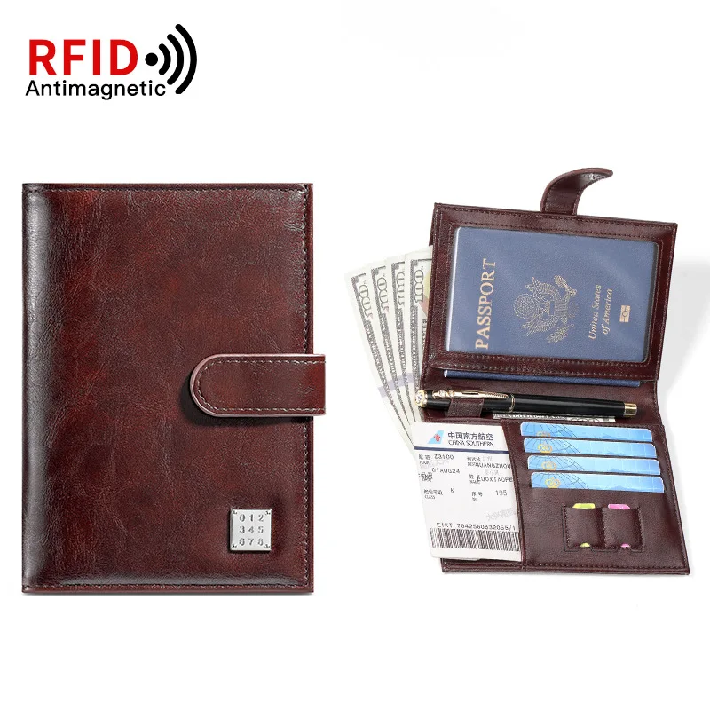 

A must-have RFID shielded passport holder wallet for women traveling with multiple card slots and boarding pass pockets