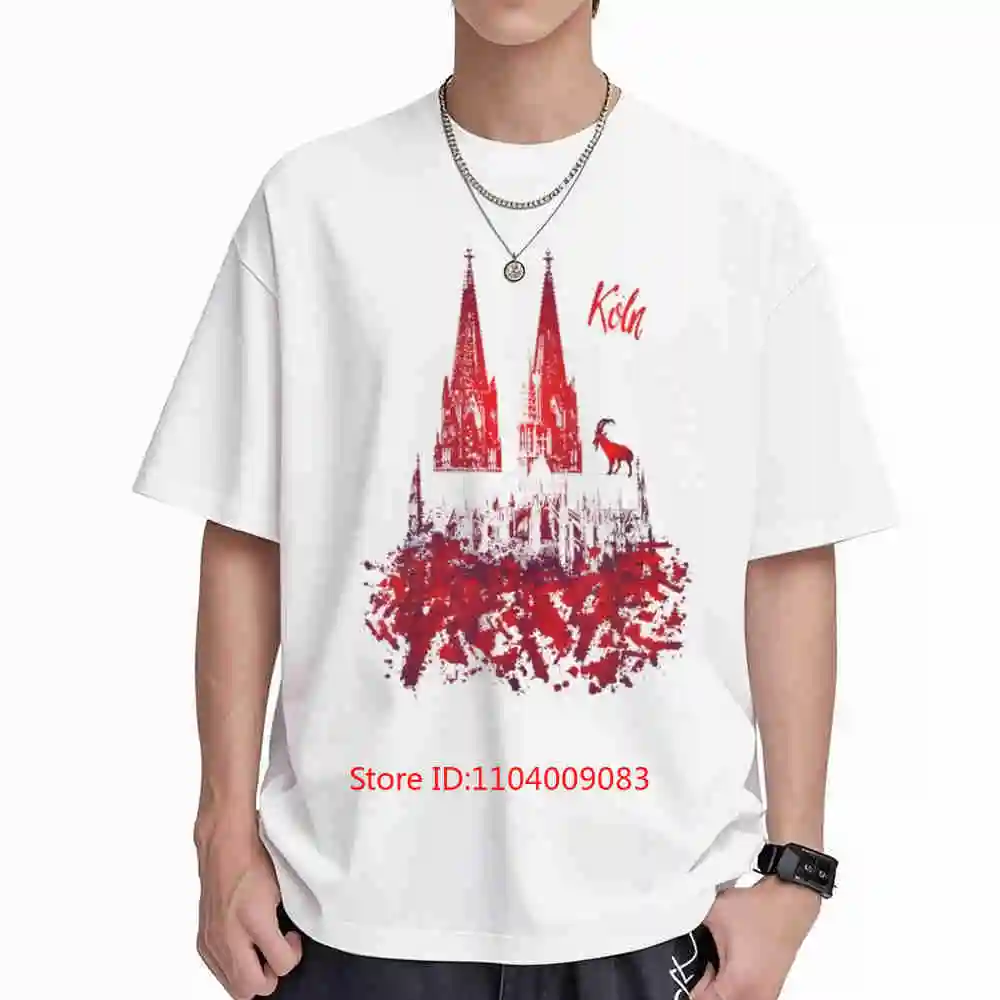 Cologne Geibock Cathedral Short Sleeve Tee 100% Cotton T-Shirt
