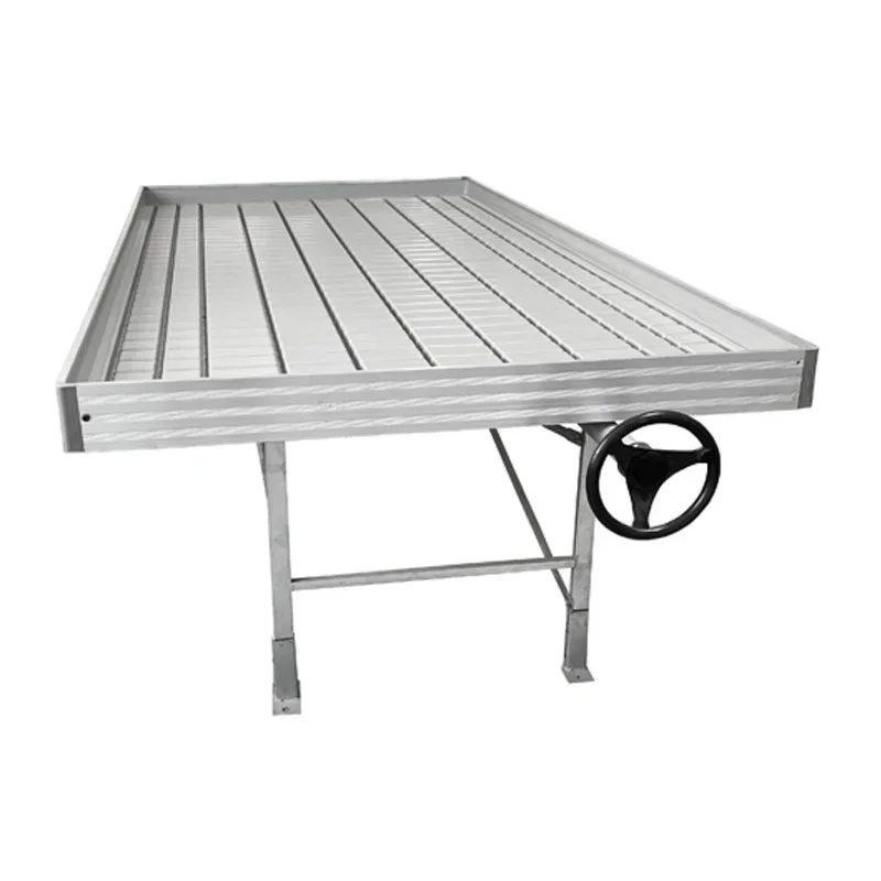 

Hydroponic Ebb And Flow Flood Tray Table 3x4ft Greenhouse Movable Rolling Bench Nursery Seedbed