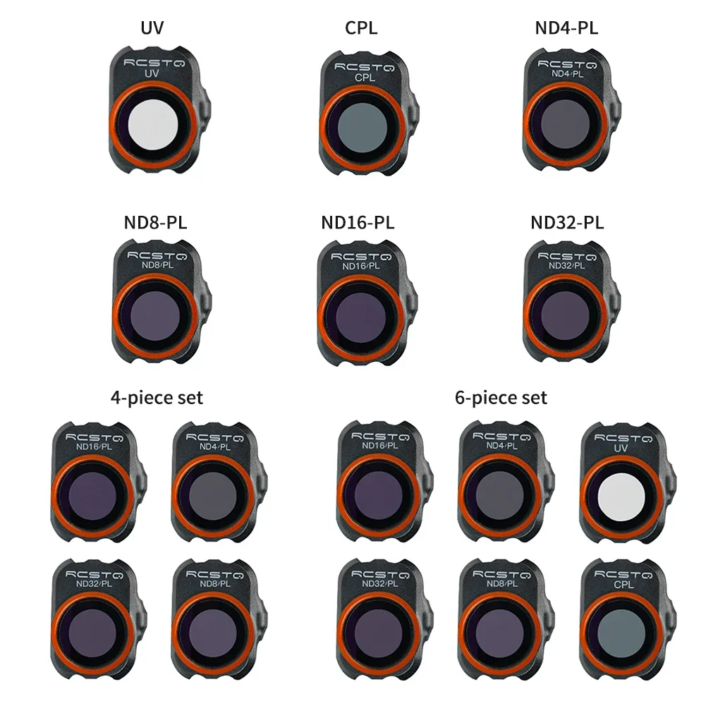 مرشحات عدسة الطائرة بدون طيار UV CPL ND PL عالية الجودة لـ DJI Mavic Mini 1 2 SE مجموعة استبدال واقية مكونة من 1 4 أو 6 قطع