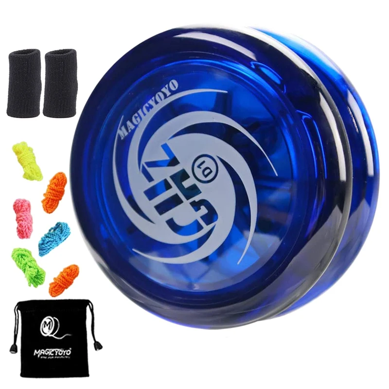 MAGICYO-Yoyo Réactif D1 GHZ pour Enfant, Professionnel, Bouclant, Nik, avec Cordes, Porte-doigt, Yoyo Ba