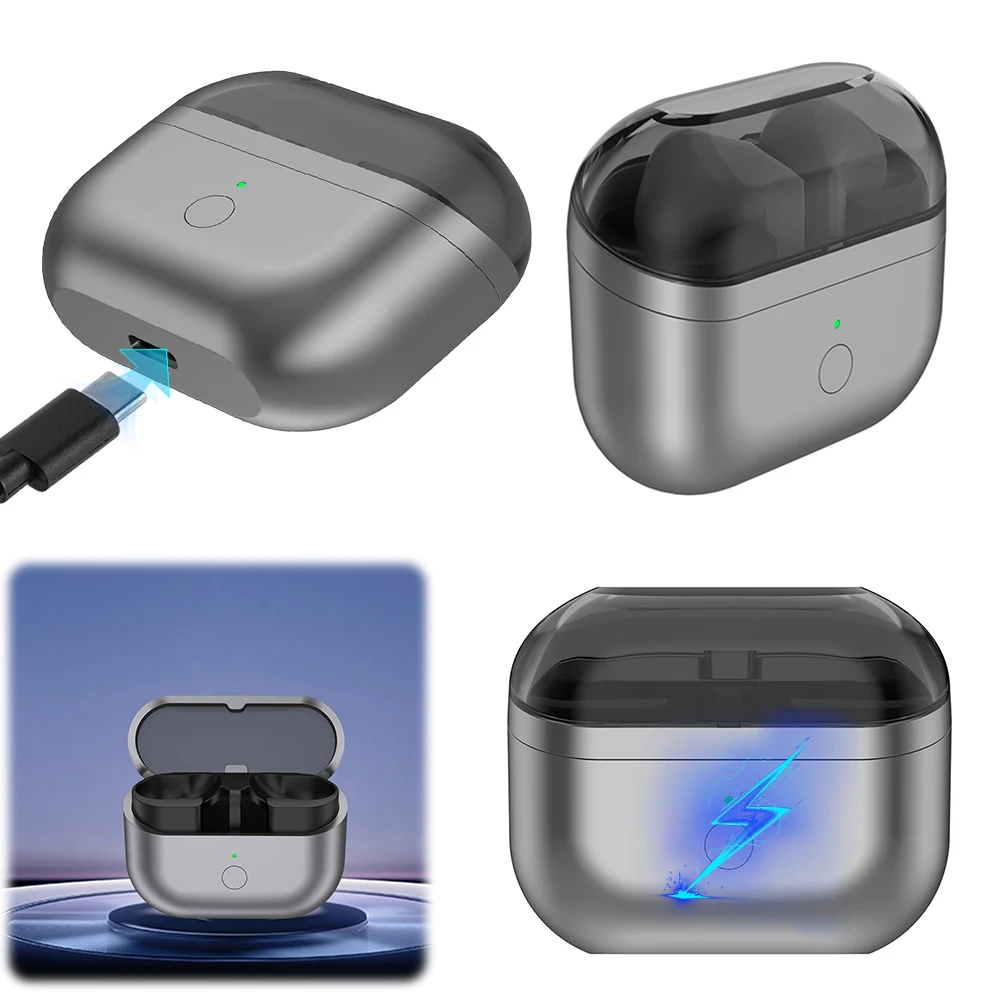 For Samsung Galaxy Buds 3 Earbuds Charging Case Portable Earphone Charger Box 450mah Replacement Wireless Headphone Charging Box
