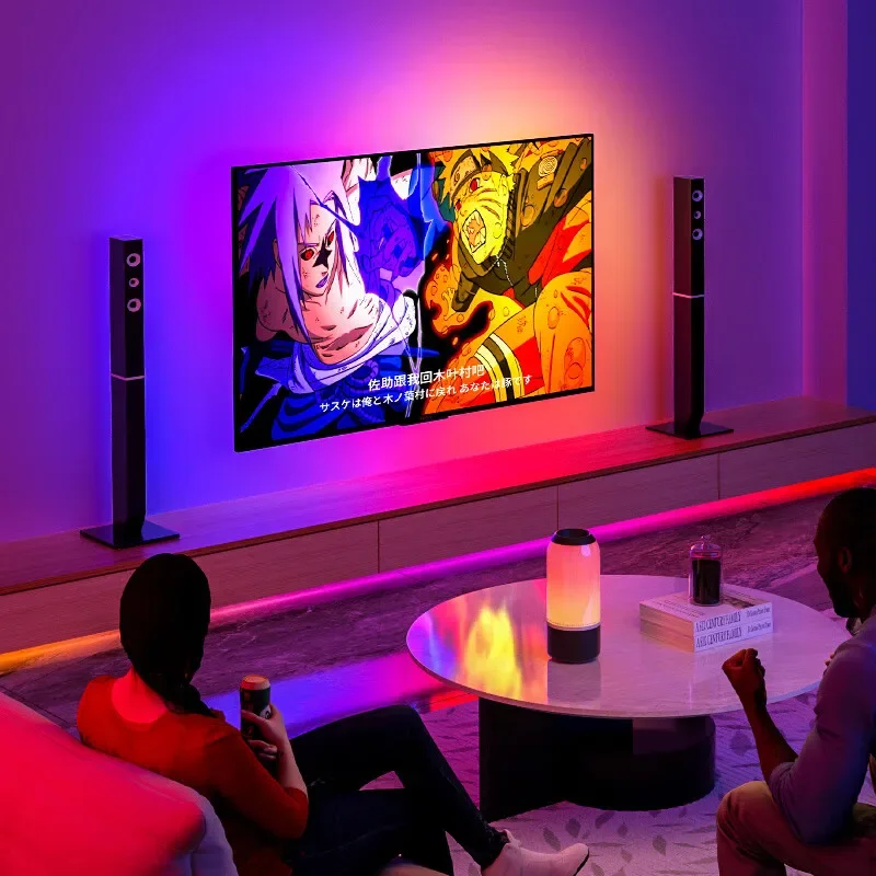 Background light with RGB ambient light TV synchronized with screen tracking e-sports room screen backlight light strip