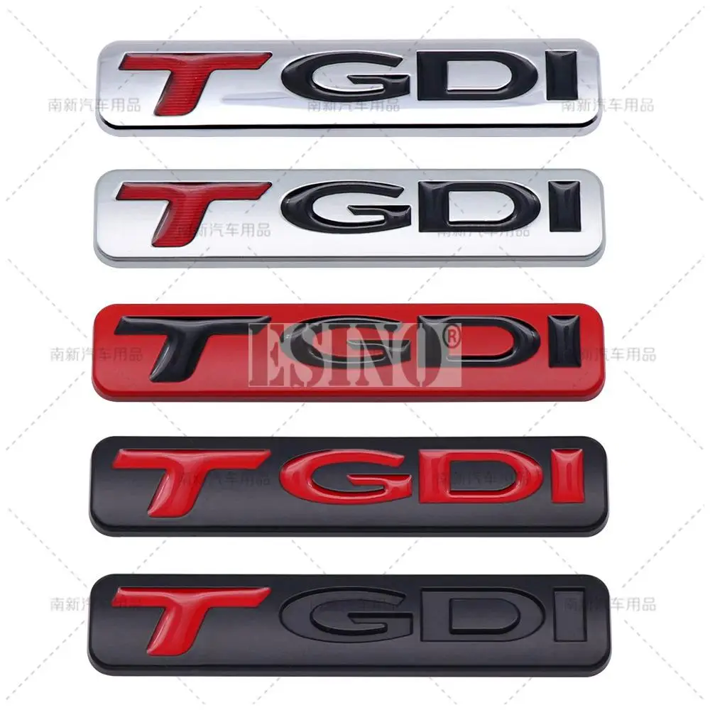 3D GDi TGDI Car Trunk Metal Zinc Alloy Adhesive Badge Emblem Rear Body Tailgate Badge for Hyundai Sonata IX35 Tucson Elantra