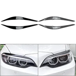 Car Headlights Eyebrow Cover Trim For BMW 2 Series F22 F23 F87 M2 2 Door 2014 2015 2016 2017 2018 2019 2020 2021