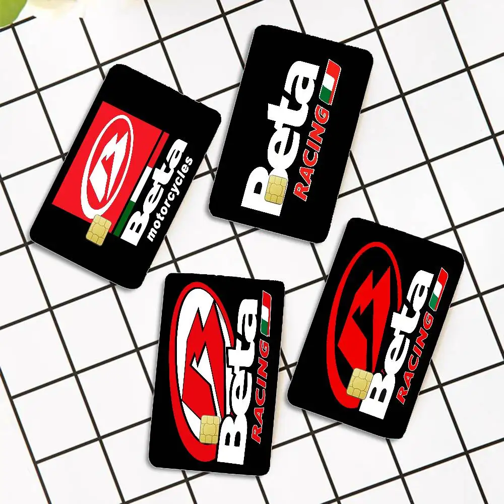 B-Beta Racing 2024 Anime Cartoon Skin Stickers Film Tape Case for Big Credit Debit Card Front Side