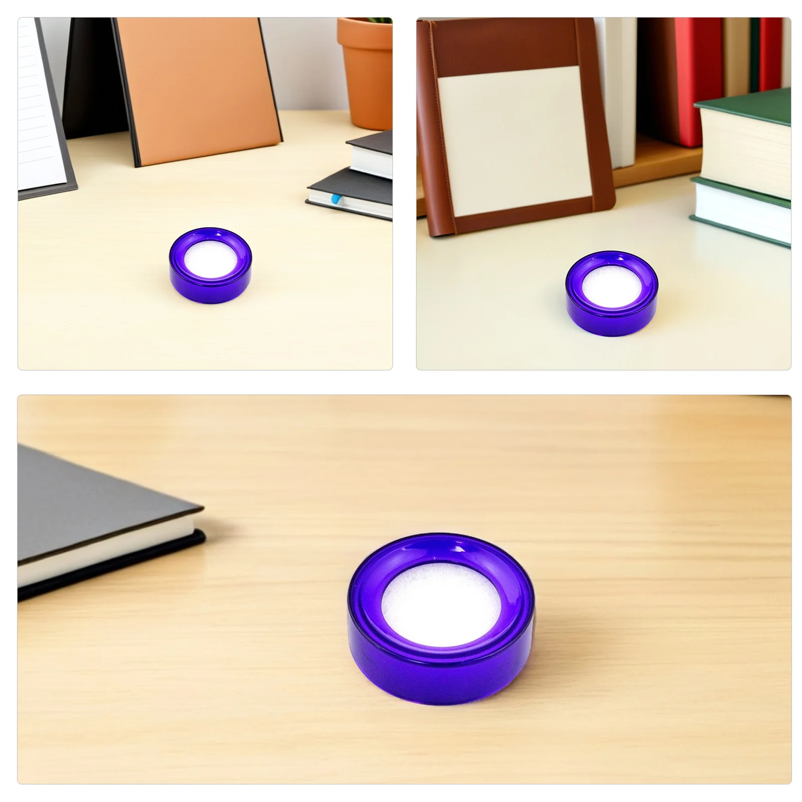 15 قطعة كوب إسفنجي لعداد المال: إسفنجة سطح المكتب المستديرة لعد الفواتير أداة ترطيب الإصبع للتعامل مع النقود وفرز المستندات #5