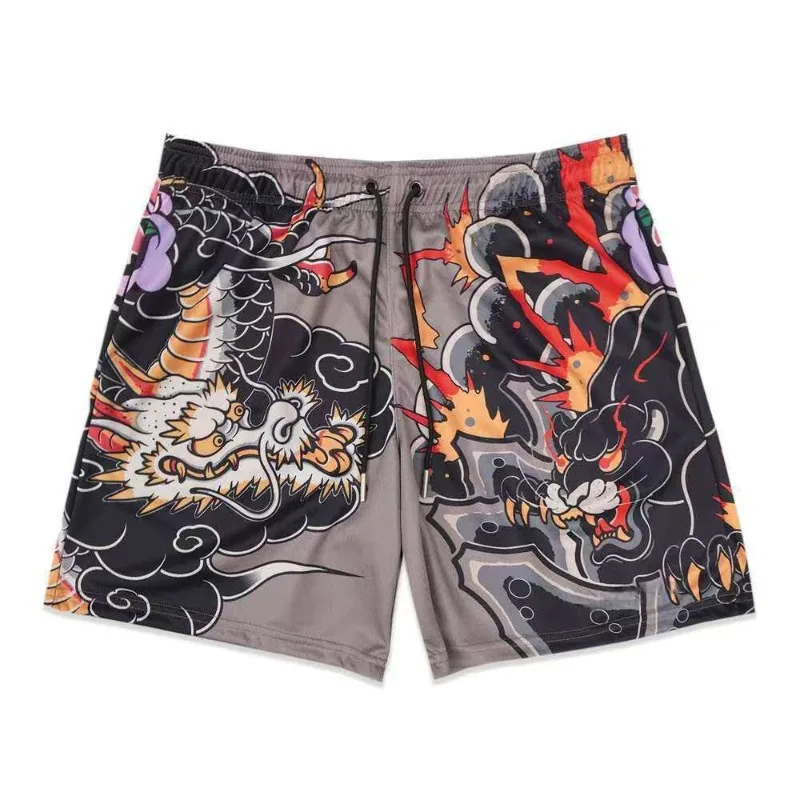 Fashionable Breathable Quick Drying Shorts Men's Sports and Fitness Shorts, 3D Printed Quick Drying Shorts, Sports Shorts