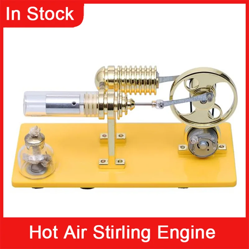 

Hot Air Stirling Engine DIY Assembly Model Kit Steam Physics Popular Science Gizmo Experimental Toy