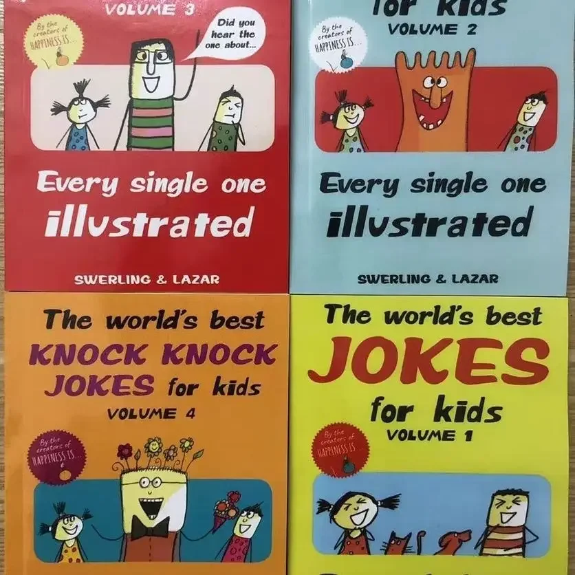 

Very funny jokes complete 4 volumes`The World's Best Jokes for Kids Slang learning