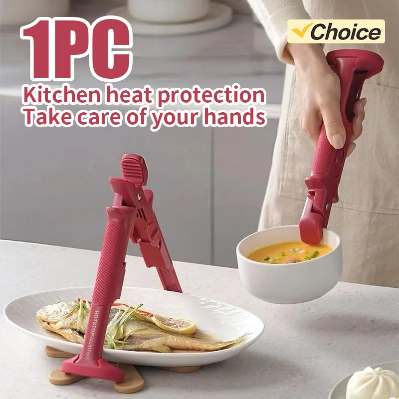 

Self-Designed Anti-Scald Clip 2-in-1 Steamed Egg Cup Bowl Clip Bowl Holder Silicone Anti-Scald Clip Plate Bowl Lifter