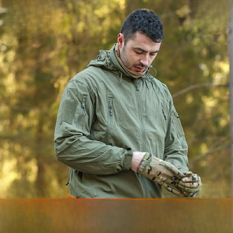 Chaqueta ra Helikon Trooper para caballería, cortavientos de caparazón blando TAD, equipo de viaje para acampar al aire l...