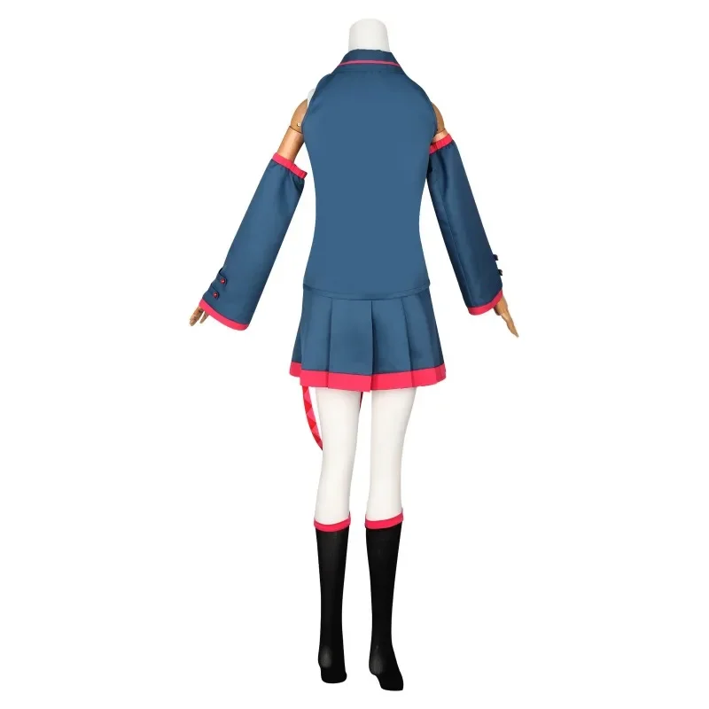 Kasane Cosplay robe Anime Teto chanteur virtuel jeu de rôle Costume bleu Jk uniforme fille tenue rose perruque chaussettes
