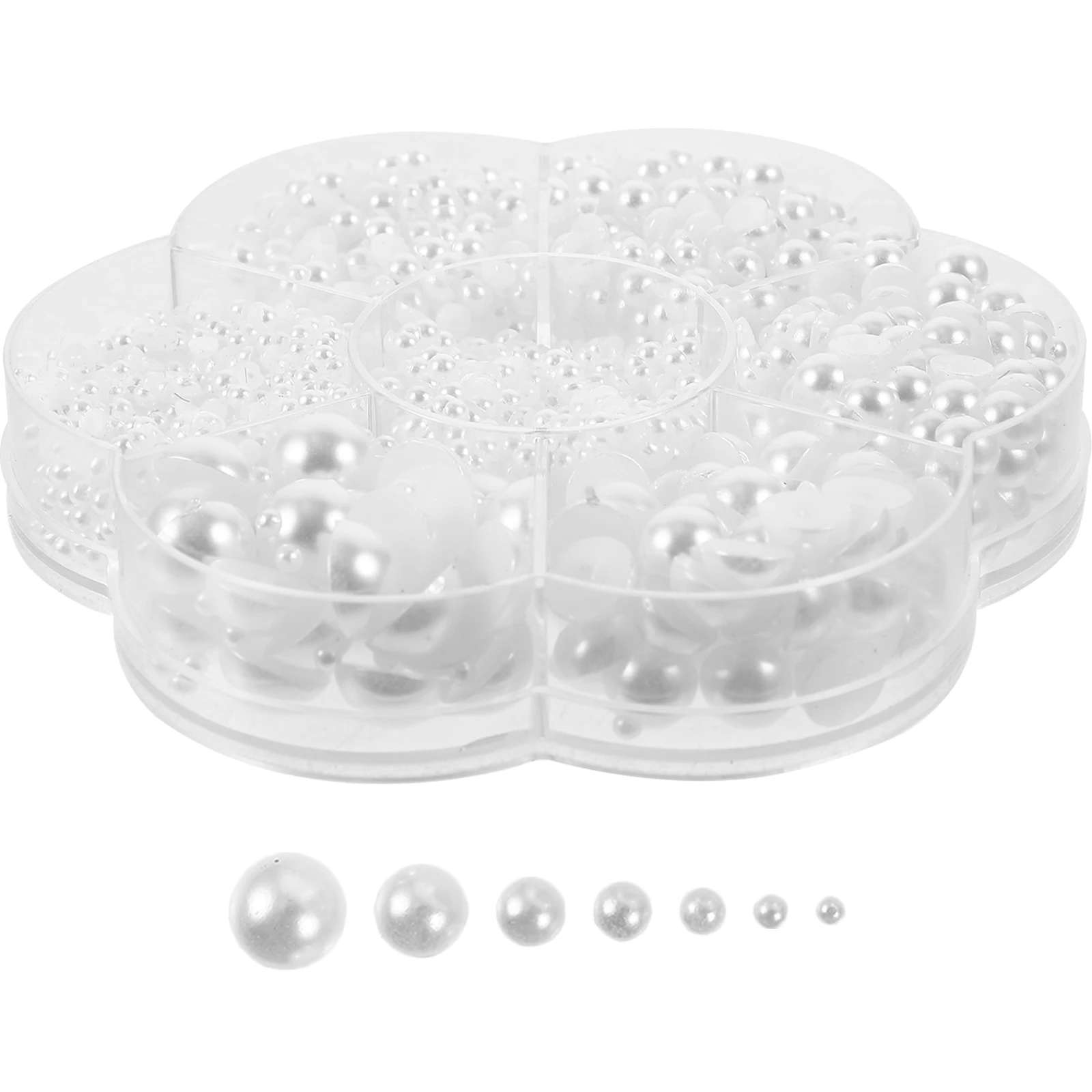 

Pearl Nail Decorations Beige Flat Bottom DIY Craft Pearls for Nails Simulated Half Round Charms Jewelry Making Supplies