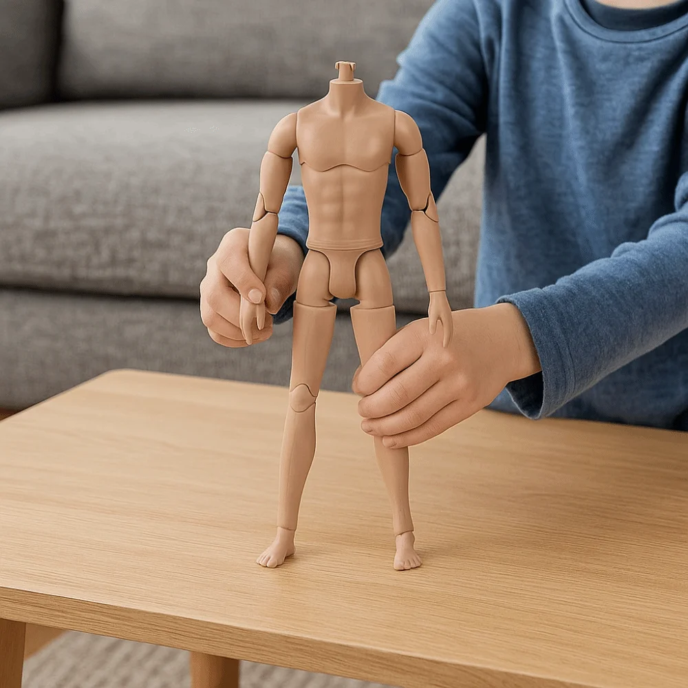 's Accessories Multi-Joints 1/6 Action Figure 26cm Height Strong Man Male Model Movable 22 Joint Action Figure Body Replacement