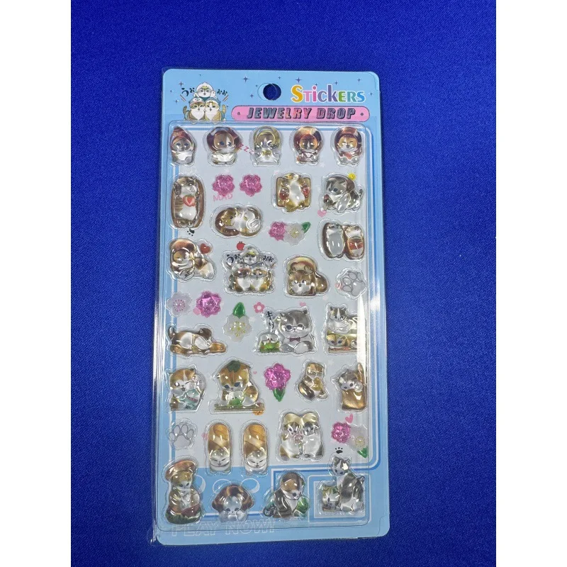

New Mofusand 3d Crystal Embossed Stickers Kawaii Cute For Diy Scrapbook Stationery Phone Case Decor Birthday Gift