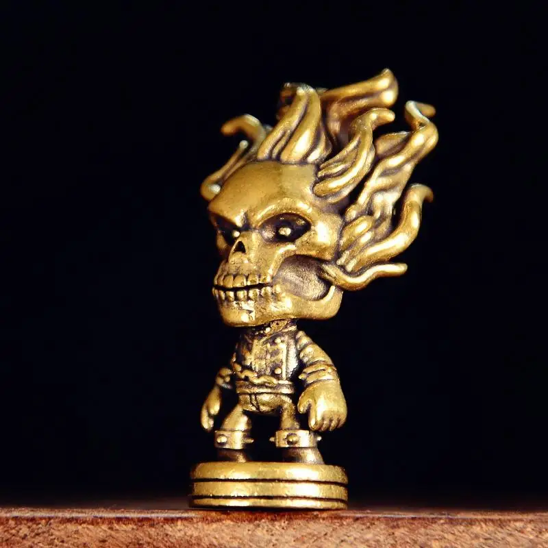 Hot Sale Metal Skeleton Warriour Figurines Decorative Sculptures Hallowmas Desktop Decorations Collectibles Gift For Women Men