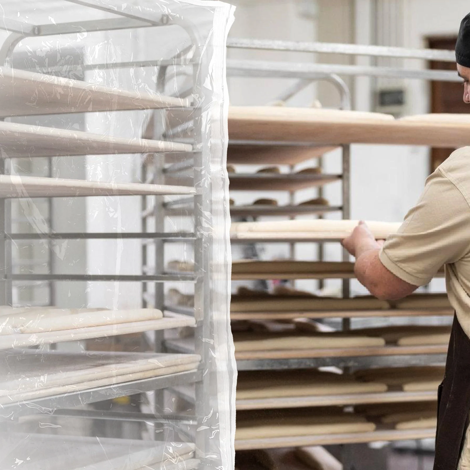 

Bread Pan Rack Cover Clear Pvc Protector For Home Bread Maker Reusable Plastic Cover Kitchen Appliance Organizer Storage