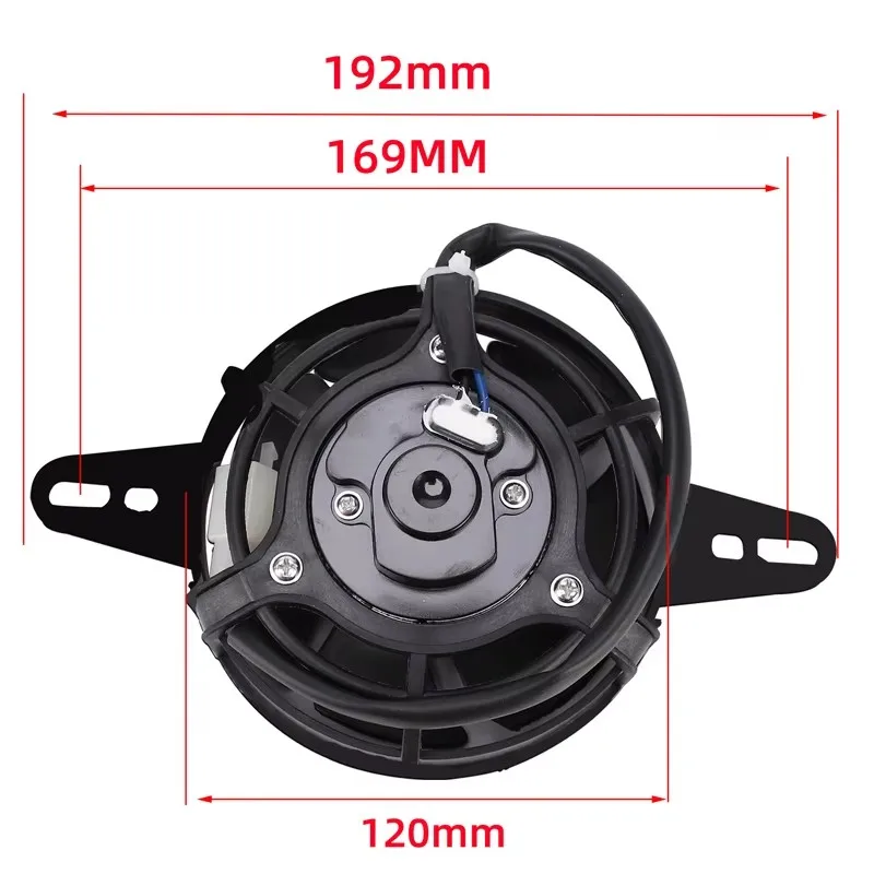 Motorcycle Cooling Fan 120mm FOR 200cc 250cc 300cc Dirt Pit Bike Motorcycle ATV Quad Oil Cooler Water Radiator Electric 12V byPr