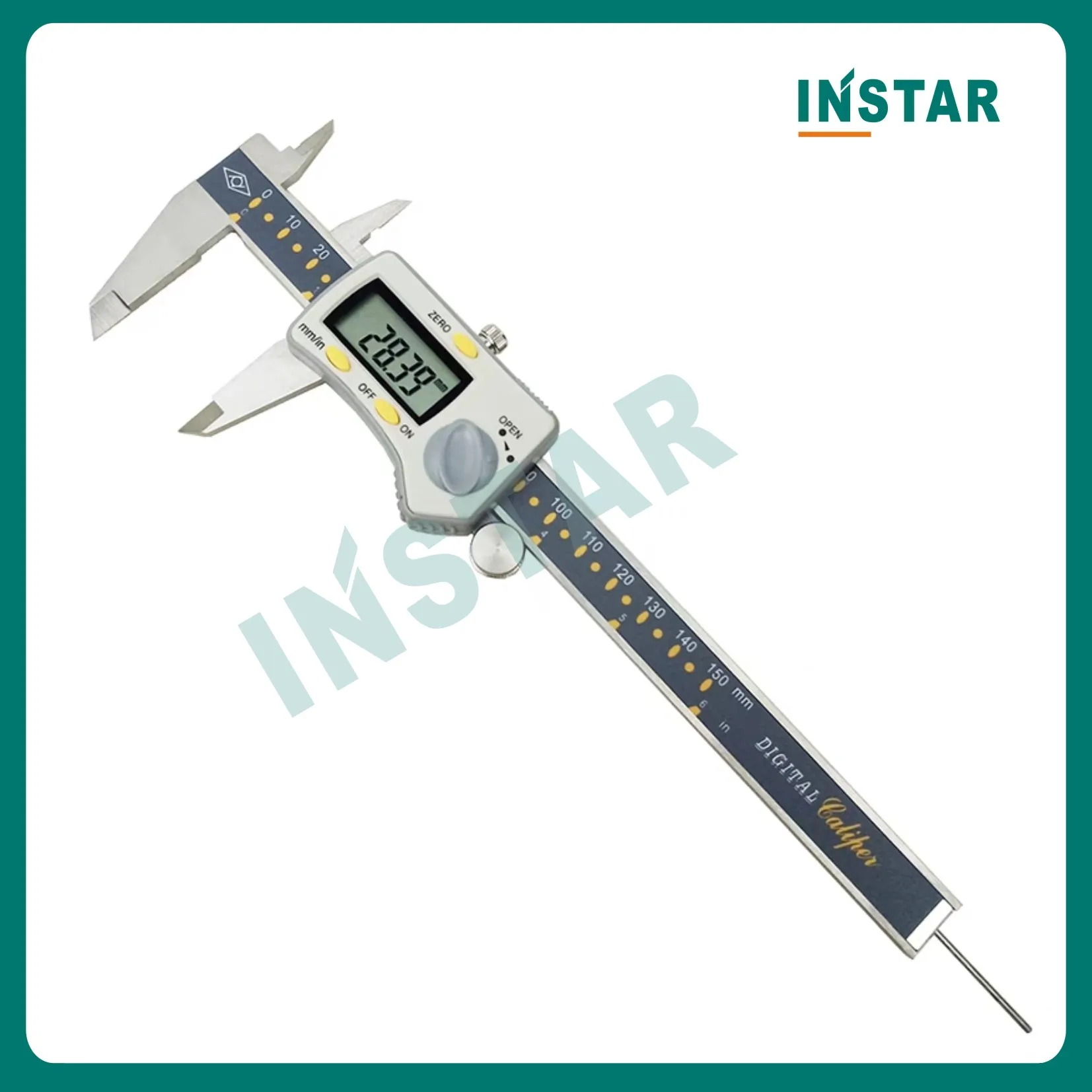 High Accuracy Digital Caliper Stainless Steel 0-150mm Round Depth Rod 0-200mm 0-300mm Industrial Quality Vernier Caliper 0.01mm