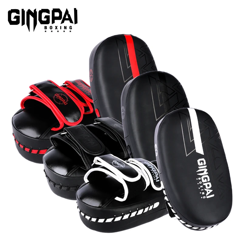 1 pcs Arc Boxing Punching Target PU Leather Hand Foot Kicking Pad MMA Training Muay Thai Pads Kick Target Sanda Taekwondo Target