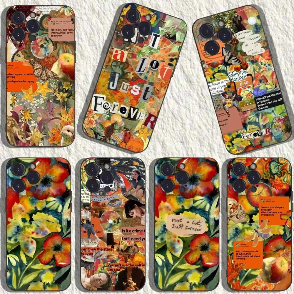 

A-Adrianne L-Lenker Songs Phone Case For iPhone 17,16,15,14,13,12,11,Plus,Pro Max,XS,X,XR,SE,Mini,8,7,Soft Silicone Black Cover