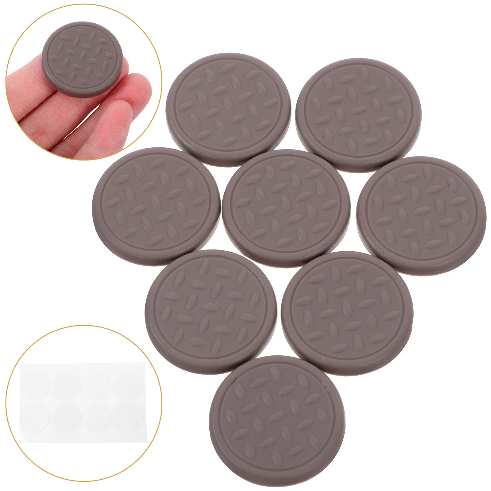 

1 set 1 Set Silicone Furniture Coasters Non-Slip Floor Protectors For Chair Table Legs Durable Pads Replacement Household Bed