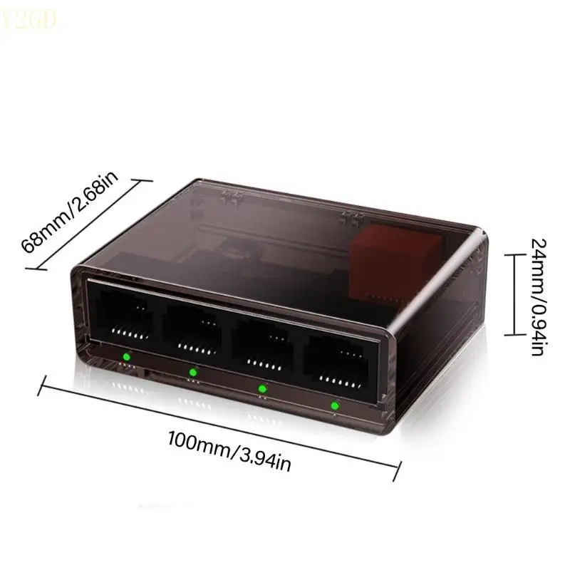 Y2GD trasferimento veloce 5 porta gigabit switcher rete 10/100/1000 Mbps per i giochi e chiaramente in streaming