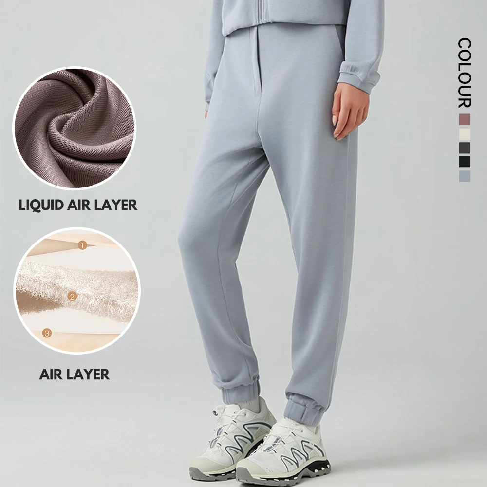 

Women Comfy Air Layer Lightweight Gym Running Joggers Spring Fall Leisure Quick Dry Athletic Workout Soft Sweatpants