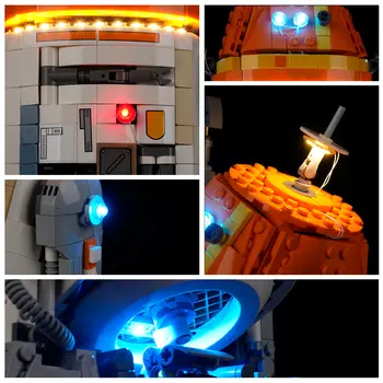 Bricklink 星際電影禿鷹機器人星際戰鬥機 MOC 技術機器人人偶太空船積木玩具兒童禮物 10 最佳銷售 星際大戰直升機 - №4