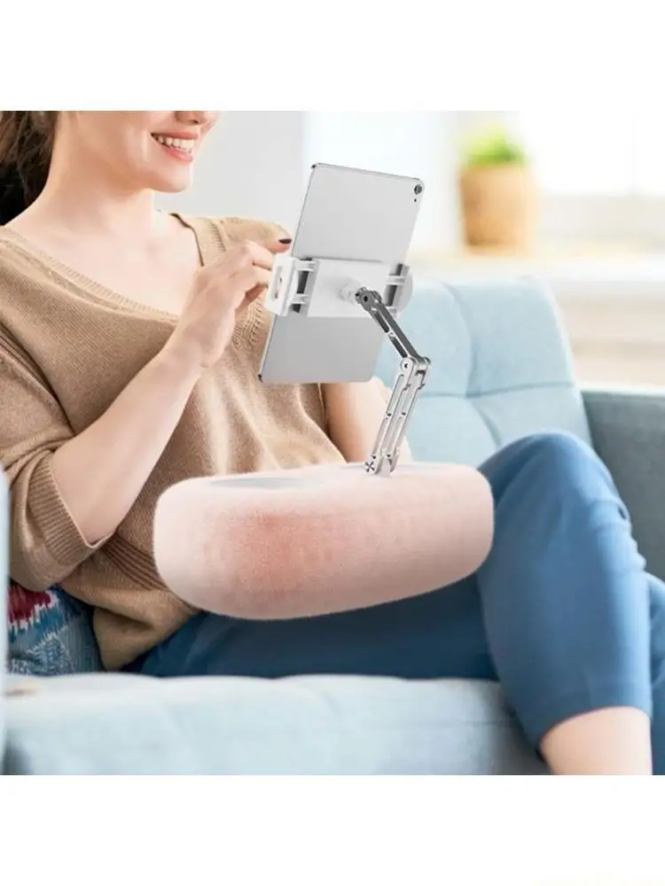 

Плюшевая подушка, держатель для мобильного телефона, планшета, настольная подставка, регулируемая длина, угол наклона для в